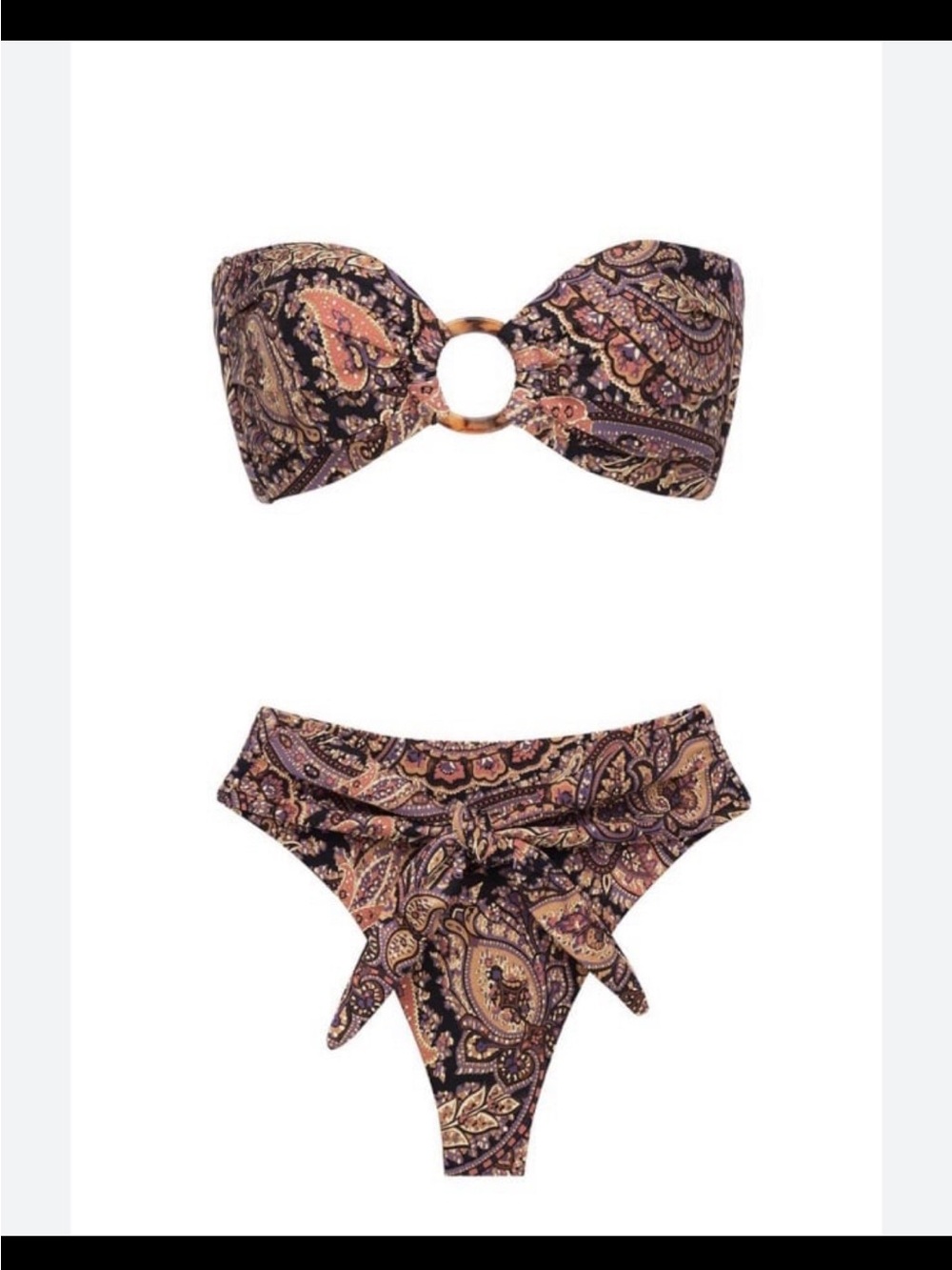 Montce Paisley Bandeau Bikini Set